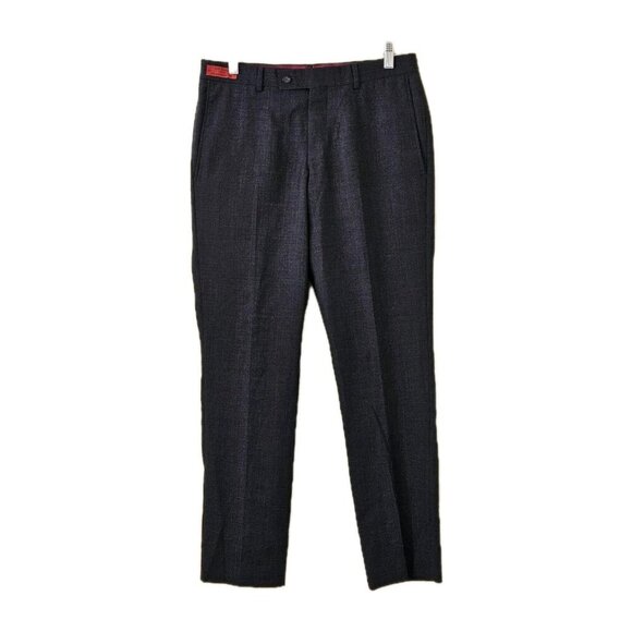 Ted Baker No Ordinary Joe Joey Pant 32R Wool Flat Front Dress Union Made Preppy - Picture 1 of 16